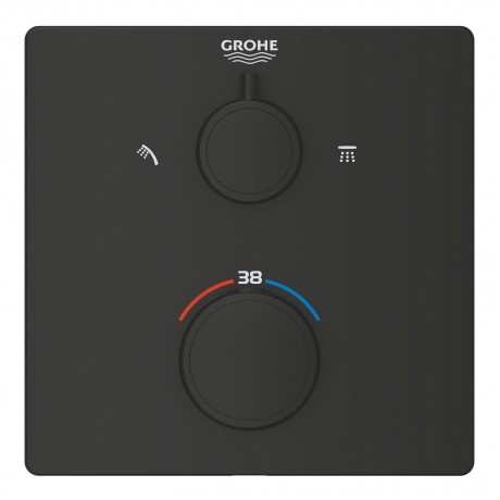 1022092430 Grohtherm - Термостатен смесител за душ с 2 изхода